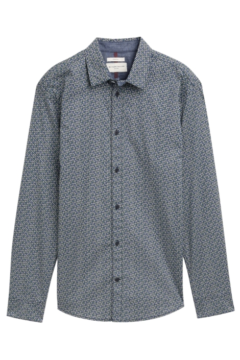 Tom Tailor fitted printed stretch shirt